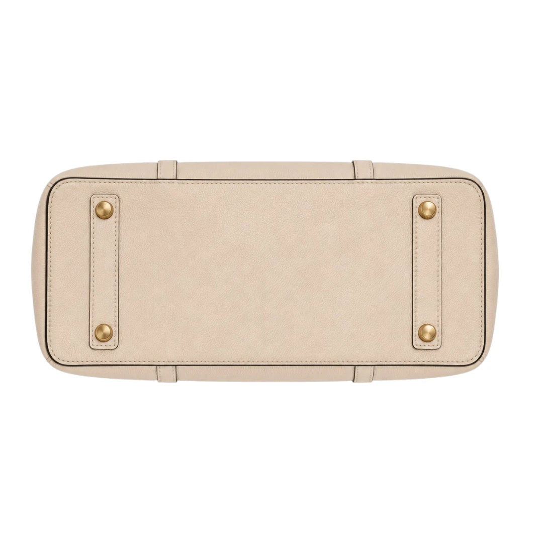 VeloraBag Beige Ivory Elegance Tote Bag