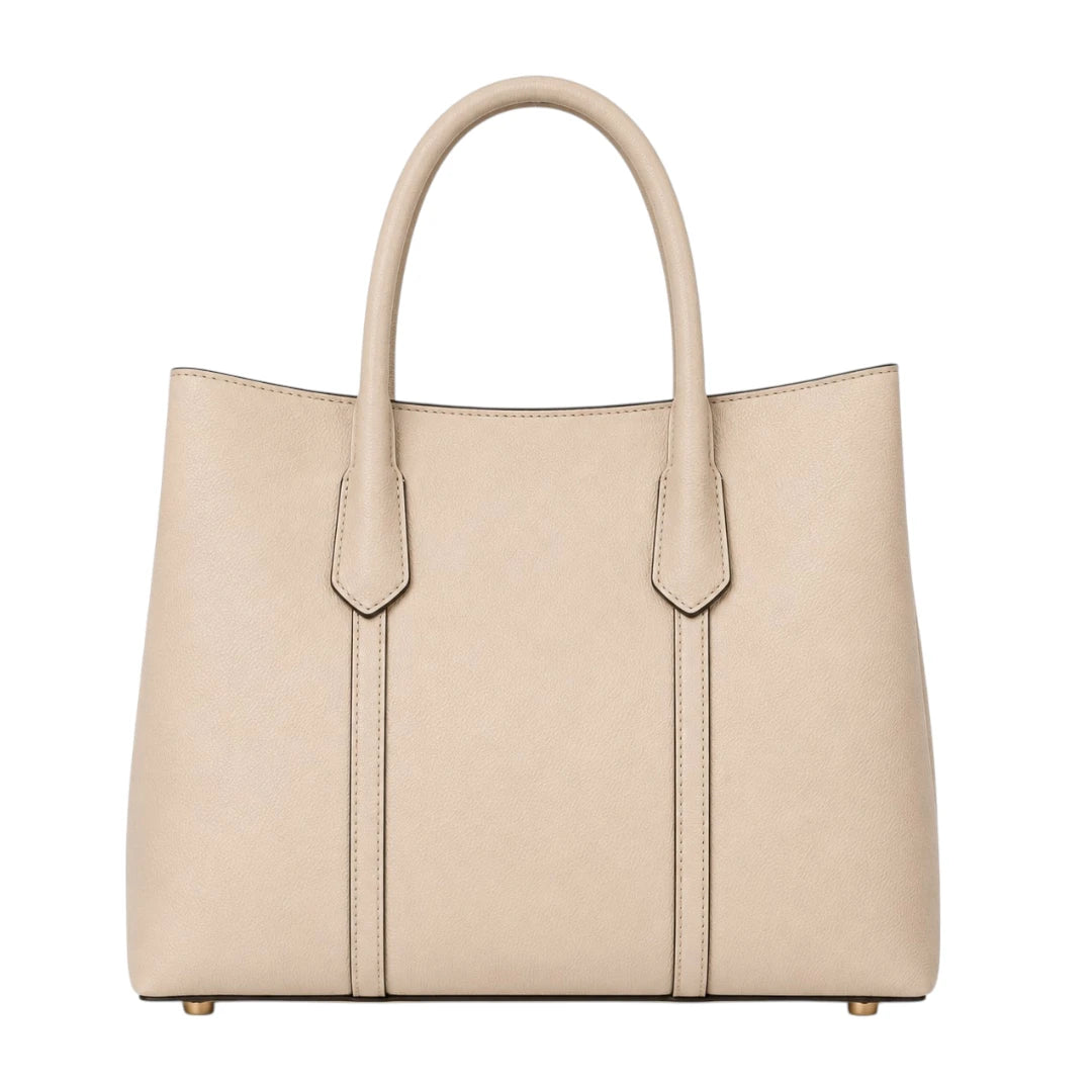 VeloraBag Beige Ivory Elegance Tote Bag