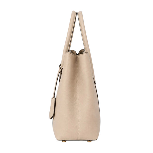 VeloraBag Beige Ivory Elegance Tote Bag