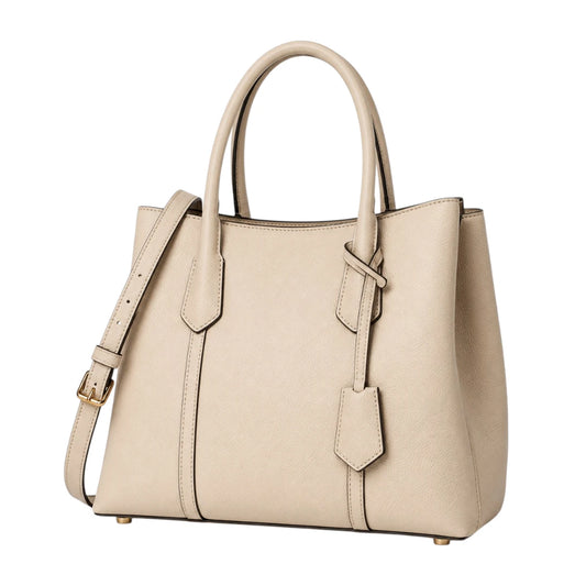 VeloraBag Beige Ivory Elegance Tote Bag