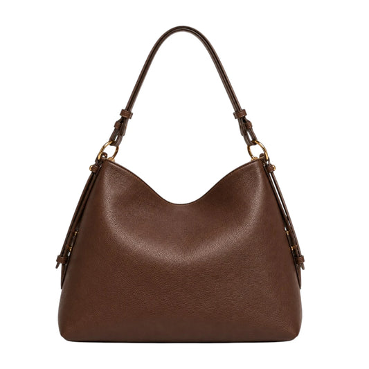 VeloraBag Brown Mocha Luxe Hobo Shoulder Bag