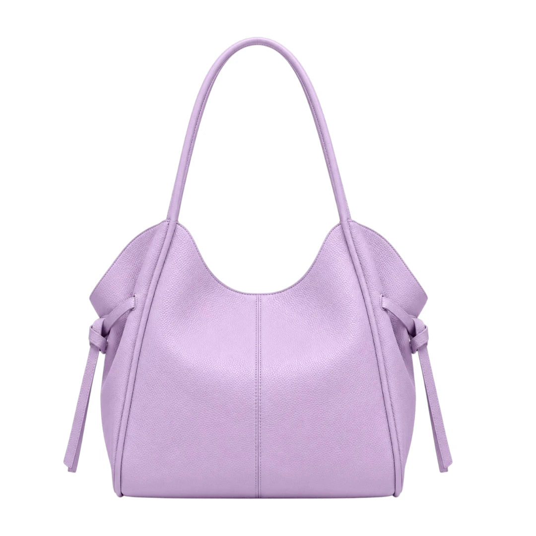 VeloraBag Purple Lavender Luxe Shoulder Tote