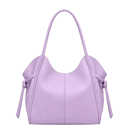 VeloraBag Purple Lavender Luxe Shoulder Tote