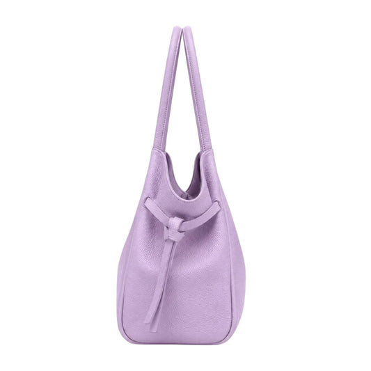 VeloraBag Purple Lavender Luxe Shoulder Tote